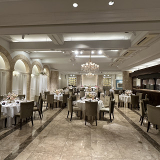 見学した際の披露宴会場の様子