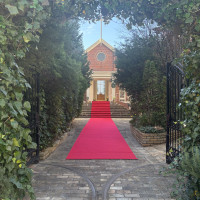 冬でも緑がたくさん生い茂っていました。