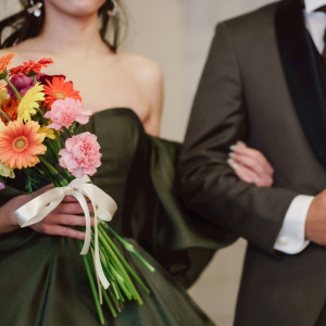 ブーケはダーズンローズセレモニーで作り上げた物です|786841さんのCUCINA Pagina(クッチーナ パージナ)の写真(2618536)