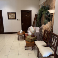 披露宴会場前のロビー