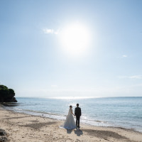 プライベートビーチでの撮影