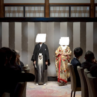 披露宴会場後方