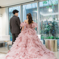 お色直し後、再入場前に撮った写真