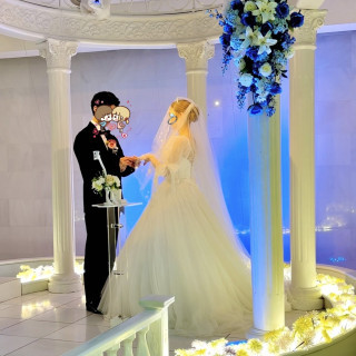 チャペル指輪交換シーンです。