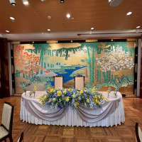 披露宴会場が和風なイメージです