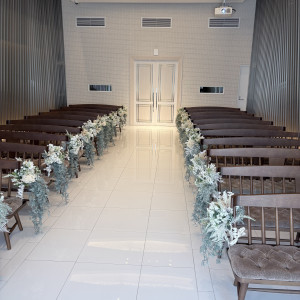 窓側から見たチャペルです|787178さんのATOLL TERRASSE 鴨川(アトールテラスカモガワ)●BRASSグループの写真(2620001)