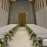 開放感のあるチャペルでした。