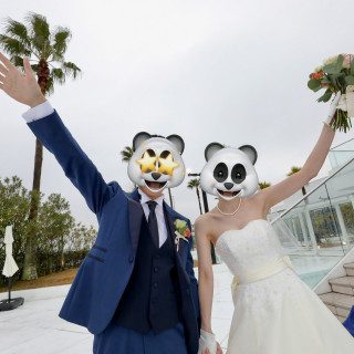 ヤシの木がリゾート感を出してくれます