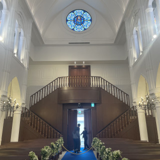 上から花嫁登場できる