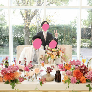 式場の方が高砂までゲストを満遍なく呼んで下さいます|787280さんのキャッスルガーデン OSAKAの写真(2628274)