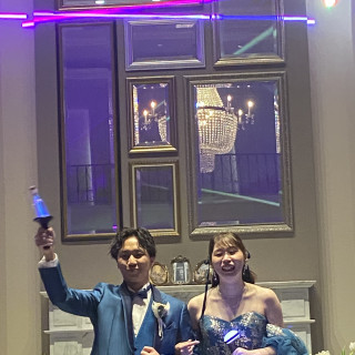 会場内は鏡があり、レーザーが映えました