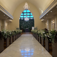 天井が高く緑の壁も素敵でした。