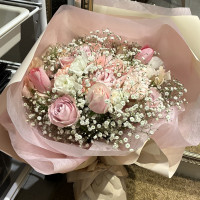 終了後、装花を花束にしてもらいました