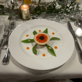 前菜のひまわりが可愛かったです