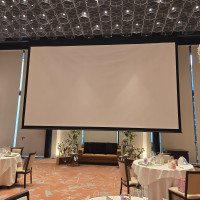 大きなスクリーンで後方からも見やすい