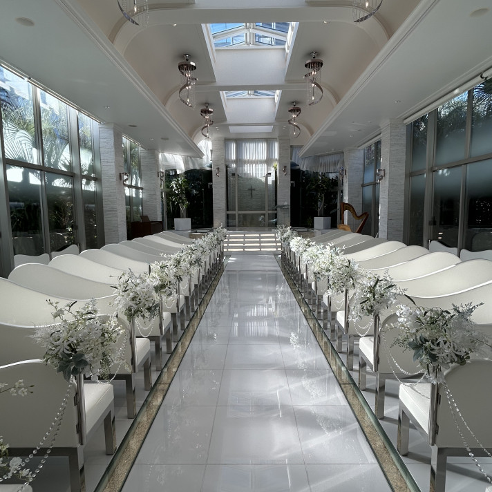 バージンロードからの視点です