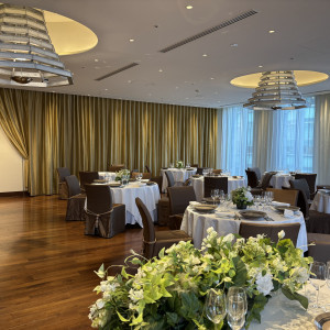 高砂からの写真。横長のつくりになっていて距離が近く感じた。|787708さんのリストランテKubotsu （ひらまつウエディング）の写真(2622401)