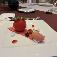 甘さと酸っぱさのバランスが最高のデザートでした