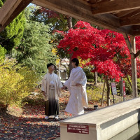 花巻温泉入口の紅葉