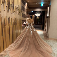 披露宴会場のドアの前です