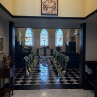 ステンドグラスが素敵