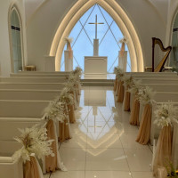 一つ目のチャペル　白を基調としていました