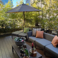 マグノリアルーム内のテラス