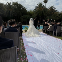 参列者視点のガーデン挙式です。