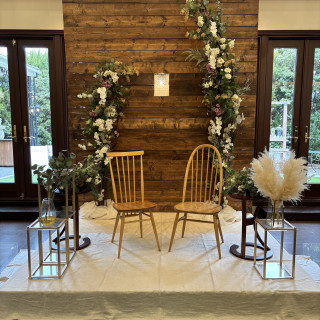 新郎新婦の高砂です。