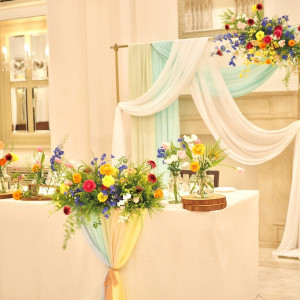 カラフルなお気に入りの装飾|788061さんのヒルサイドクラブ迎賓館(八王子)/テイクアンドギヴ・ニーズウェディングの写真(2625499)