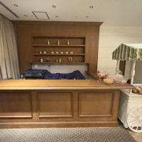 挙式前のウェルカムボード付近