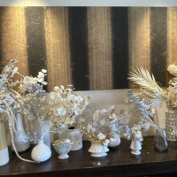 冬仕様のお花装飾