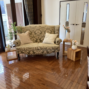 装飾されたソファーバージョンの新郎新婦席|788449さんのfelizcreer(フェリスクレール)の写真(2630453)