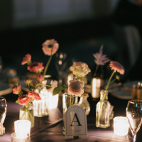 キャンドルはライトではなく本物の火で、揺れる感じか幻想的