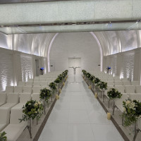 白基調の広い会場でした。