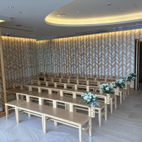 チャペルの背後もおしゃれで和も洋も可能だそうです。