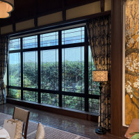 窓からは緑がたくさん見えました