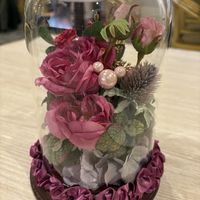テーブルの飾りの中にキャラクターが紛れていて可愛かったです。