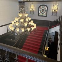 二階から見た階段