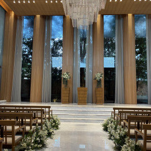 夕方ごろのチャペルの写真です|788536さんのMiel Citron(ミエルシトロン)●BRASSグループの写真(2626191)