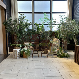 披露宴会場のフォトスポット