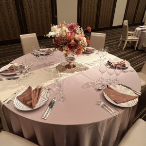披露宴会場の一卓。|788555さんの品川プリンスホテルの写真(2626148)