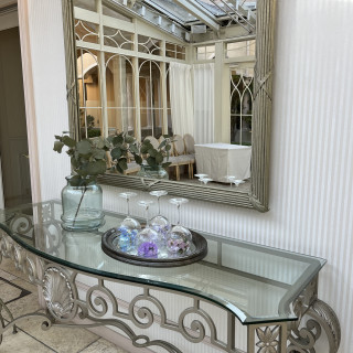 披露宴会場に向かうところ