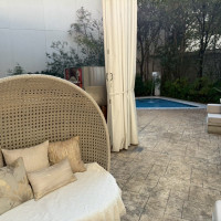 テラスのソファ