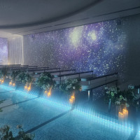 幻想的なプロジェクションマッピングの演出です