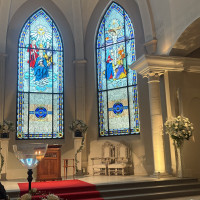 ステンドグラスが綺麗