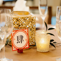 ゲストテーブルの装花