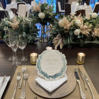 高砂席のテーブル