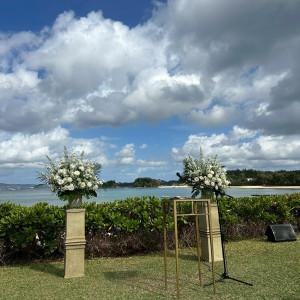 挙式の装花|789100さんのハレクラニ沖縄の写真(2627865)