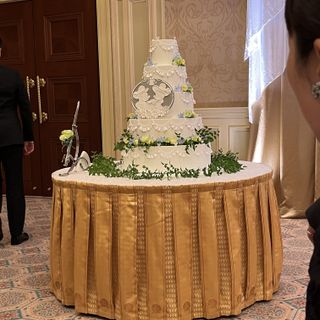 白と緑がメインのケーキで可愛かった。